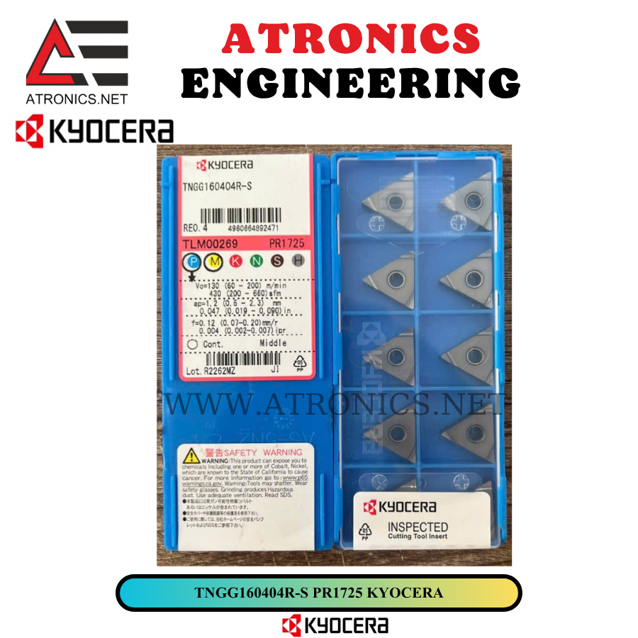 MẢNH DAO TIỆN KYOCERA TNGG160404R-S PR1725